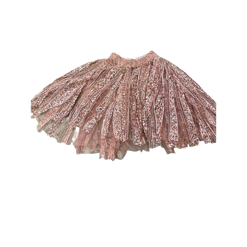 Mac Duggal Women's Cape for Dress, Pink Beaded